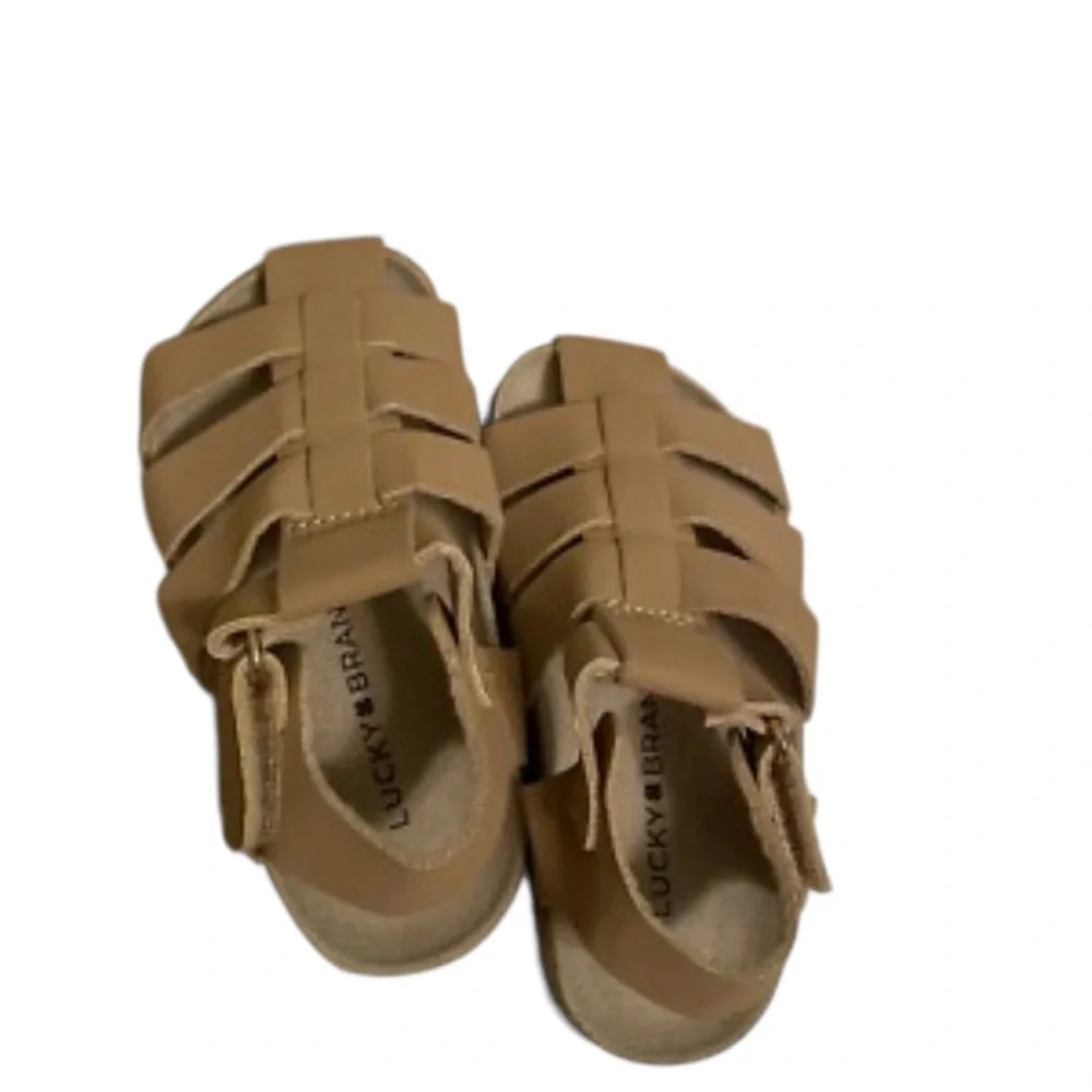 NWT Lucky Brand Kids Tan Wild Sandals 7
